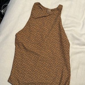 Skims x Fendi Thong Bodysuit